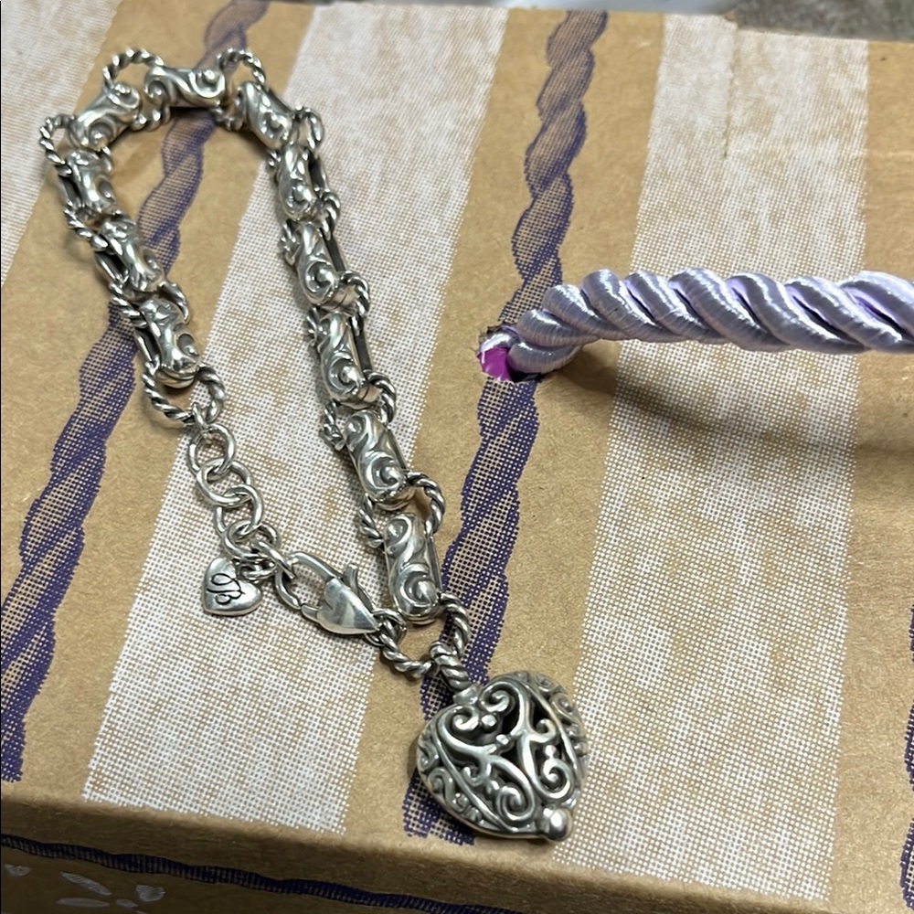 Brighton Silver Bracelet with Intricate Design